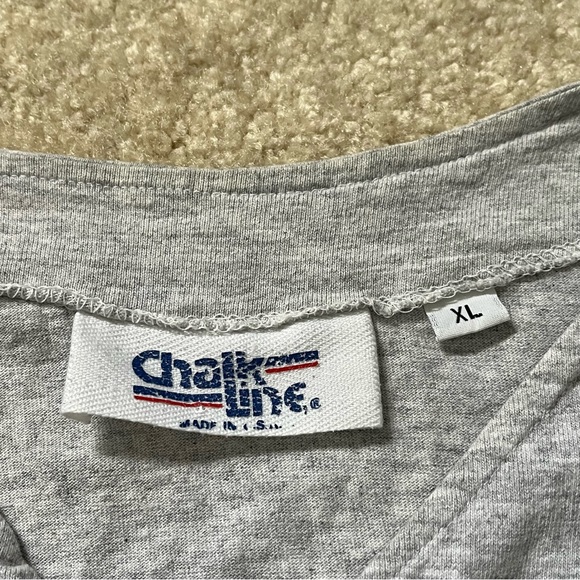 VINTAGE Chicago White Sox Shirt Mens Extra Large Gray White Chalk Line USA Made - Picture 3 of 11